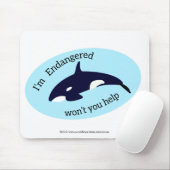 Rett der Wale Mousepad (Mit Mouse)