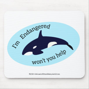 Rett der Wale Mousepad