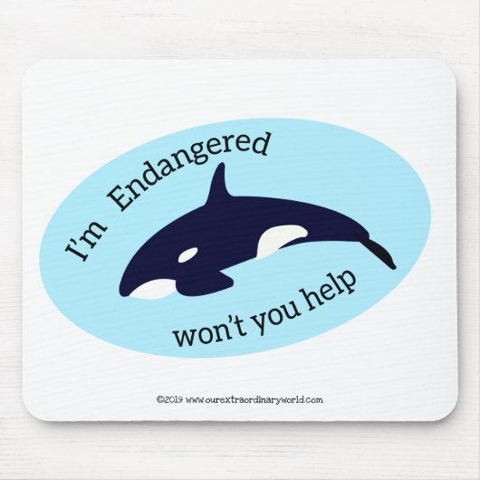 Rett der Wale Mousepad (Vorne)