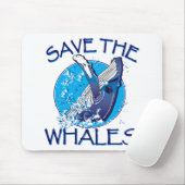 Rett der Wale Mousepad (Mit Mouse)