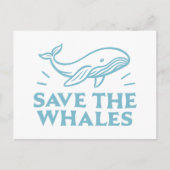 Rett der Wale niedliche Retroästhesie Postkarte (Vorderseite)