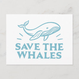 Rett der Wale niedliche Retroästhesie Postkarte
