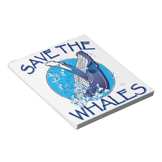 Rett der Wale Notizblock (angewinkelt)