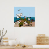 Rett der Wale Poster (Küche)