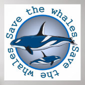 Rett der Wale Poster (Vorne)