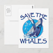 Rett der Wale Postkarte (Vorne/Hinten)