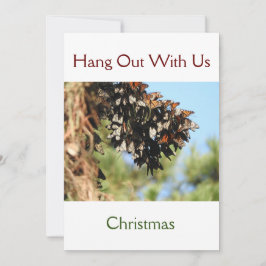 Rett der Weihnachtseinladungskarte der Schmetterli Einladung