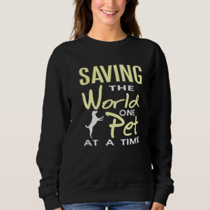 Rett der Welt ein Haustier nach dem anderen pro Ti Sweatshirt