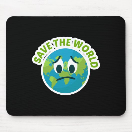 Rett der Welt für Umweltschutzfans L Mousepad (Vorne)