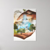 Rett der Welt Leinwanddruck (Vorderseite)