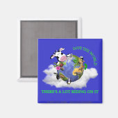 Rett der Welt Magnet (Vorderseite/Rückseite)