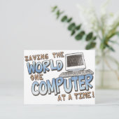 Rett der Welt Postkarte (Stehend Vorderseite)