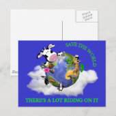 Rett der Welt Postkarte (Vorne/Hinten)