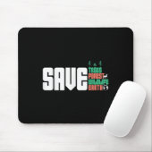 Rett der Weltnaturschutzstrategie Mousepad (Mit Mouse)