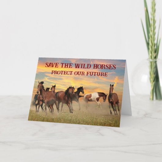 Rett der Wildpferde Karte (Vorderseite)