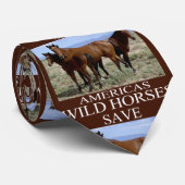 Rett der Wildpferde Krawatte (Gerollt)