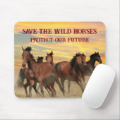 Rett der Wildpferde Mousepad (Mit Mouse)
