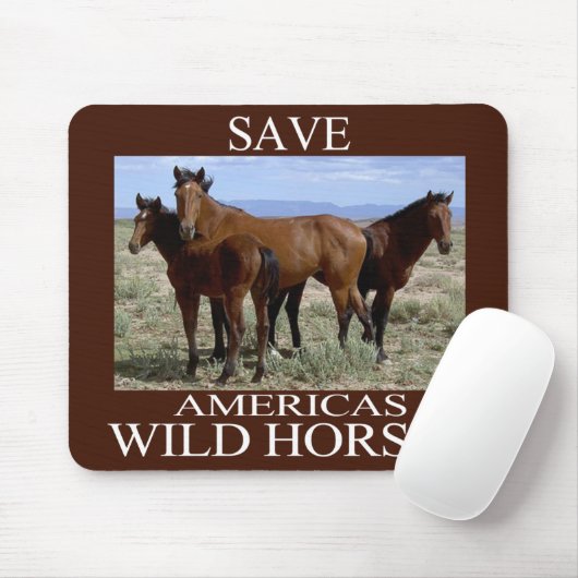 Rett der Wildpferde Mousepad (Mit Mouse)