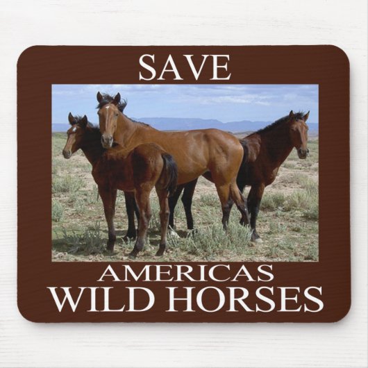 Rett der Wildpferde Mousepad (Vorne)