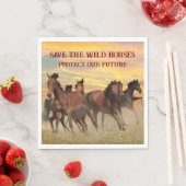 Rett der Wildpferde Serviette (Beispiel)