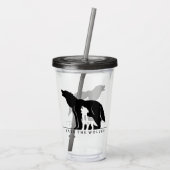 Rett der Wölfe Acryltrinkbecher (Rückseite)