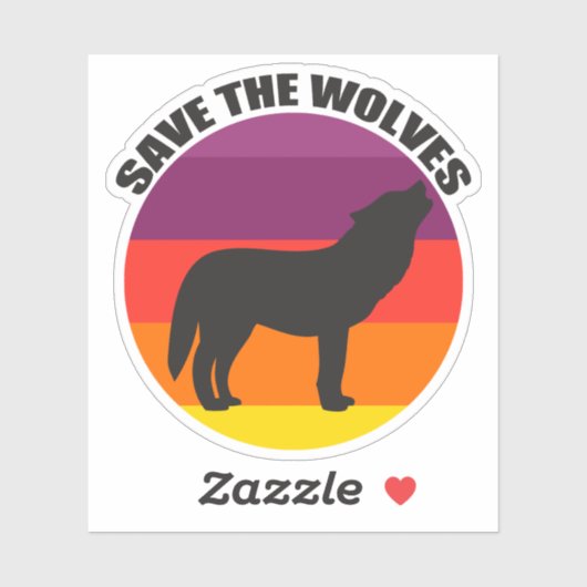 Rett der Wölfe Aufkleber (Blatt)