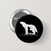 Rett der Wölfe Button (Vorne & Hinten)