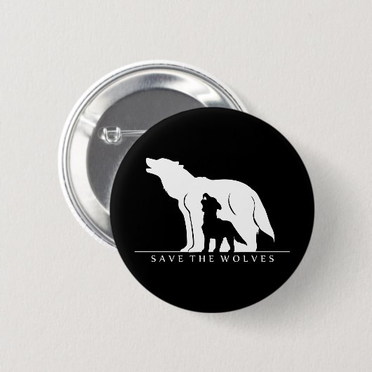 Rett der Wölfe Button (Vorne & Hinten)