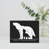 Rett der Wölfe Postkarte (Stehend Vorderseite)