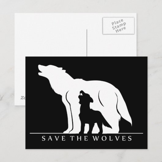 Rett der Wölfe Postkarte (Vorne/Hinten)