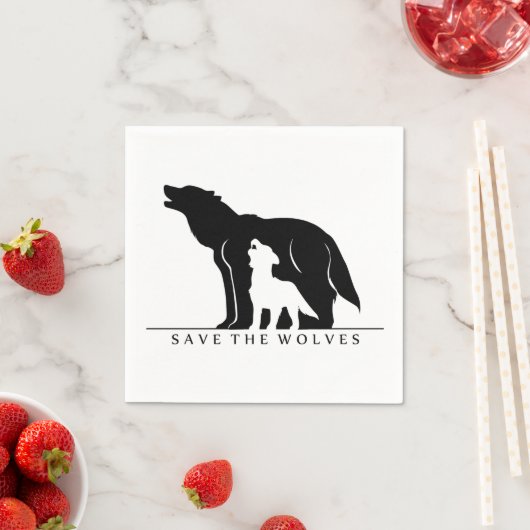 Rett der Wölfe Serviette (Beispiel)