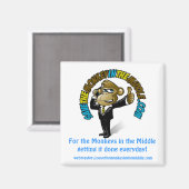 Rett des Affen im Nahen Osten Magnet (Vorderseite/Rückseite)