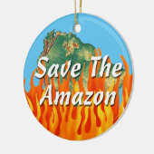 Rett des Amazonas Keramik Ornament (Links)