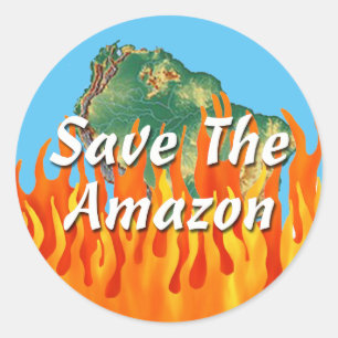 Rett des Amazonas Runder Aufkleber