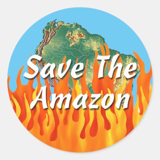 Rett des Amazonas Runder Aufkleber (Vorderseite)