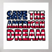 Rett des amerikanischen Traums Poster (Vorne)