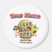 Rett des anpassbaren Bienenmagneten Magnet (Vorne)