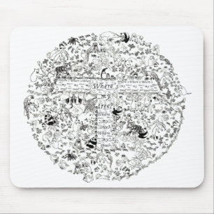 Rett des Arts-Zeichnend "Planet Earth Animals Tree Mousepad