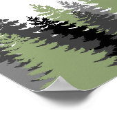 Rett des Baumwaldes Poster (Ecke)