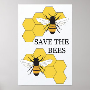 Rett des Bienen-Inspirationsplakats Poster
