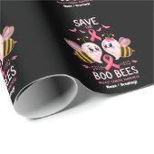 Rett des Brustkrebs der Boobienen - FrauenHallowee Geschenkpapier (Rolleneckpunkt)