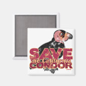 Rett des California Condor Magnet (Vorderseite/Rückseite)
