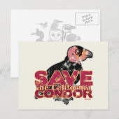 Rett des California Condor Postkarte (Vorne/Hinten)