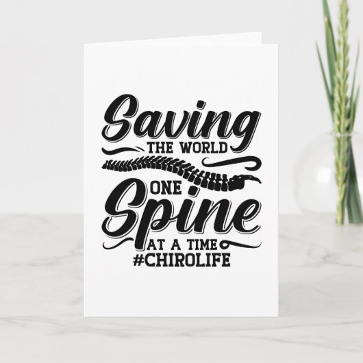 Rett des Chiropraktikers der Spine Karte (Vorderseite)