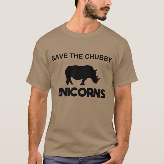 rett des Chubby-Einhorns T-Shirt (Vorderseite)