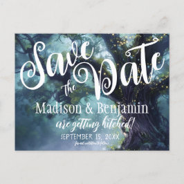 Rett des Datums der Treppenleuchten der verzaubert Postkarte