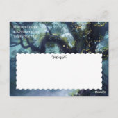 Rett des Datums der Treppenleuchten der verzaubert Postkarte (Rückseite)