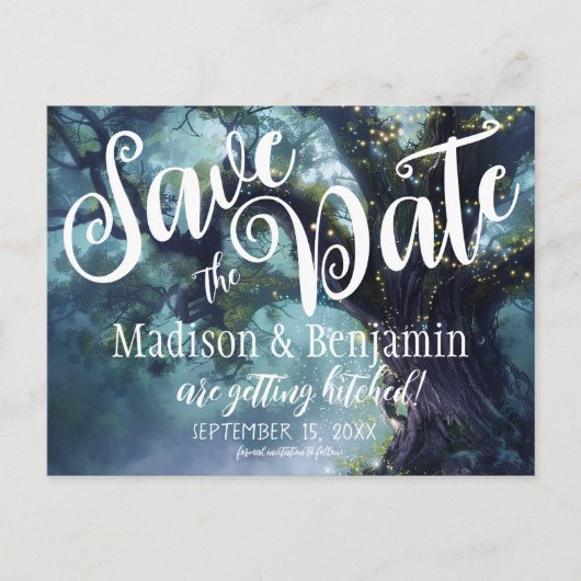 Rett des Datums der Treppenleuchten der verzaubert Postkarte (Vorderseite)