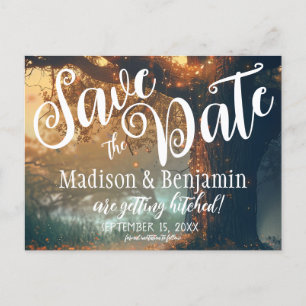 Rett des Datums der Treppenleuchten der verzaubert Postkarte