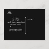 Rett des Datums der verzauberten nächtlichen Sky P Ankündigungspostkarte (Rückseite)